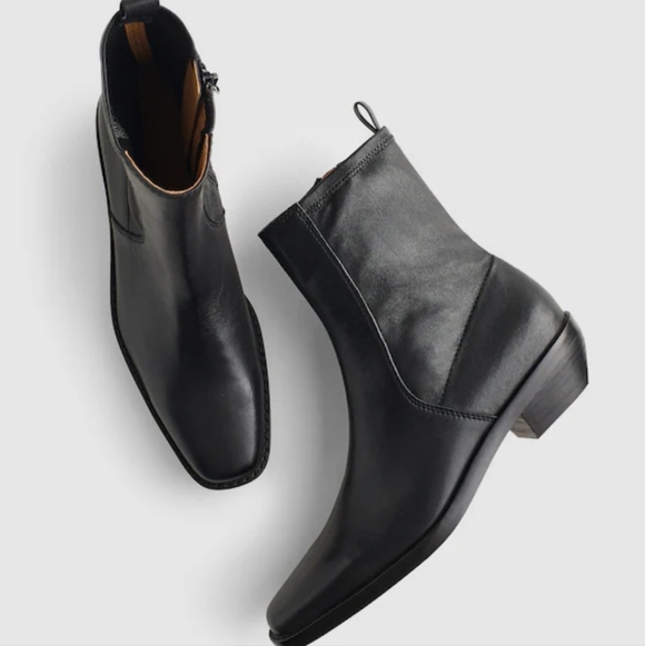 Madewell Shoes - Madewell Idris Leather Ankle Boot - black